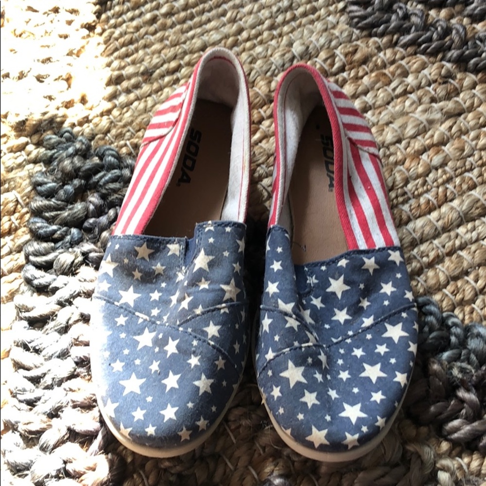 Soda American Flag Espadrilles